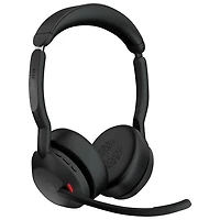 Jabra Evolve2 55 On-Ear Noise Cancelling Bluetooth Headphones - Black