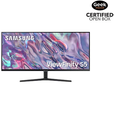 Open Box - Samsung 34" QHD 100Hz 5ms GTG VA LED FreeSync Monitor (LS34C50DGANXZA) - Black