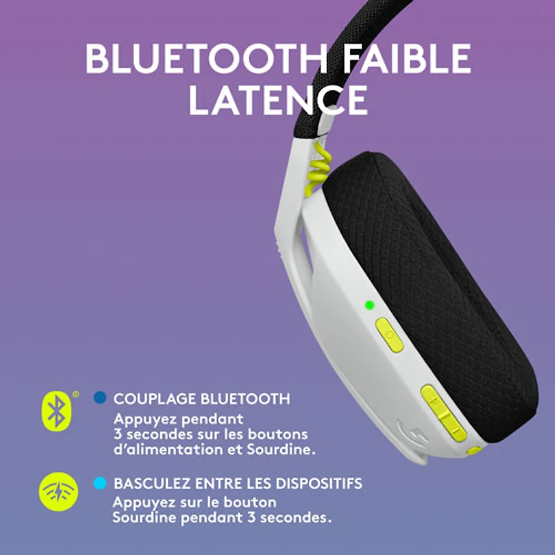 Ensemble avec casque d'écoute sans fil G435 SE de Logitech et souris de jeu G305 SE