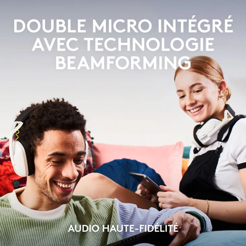 Ensemble avec casque d'écoute sans fil G435 SE de Logitech et souris de jeu G305 SE