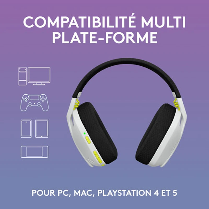 Ensemble avec casque d'écoute sans fil G435 SE de Logitech et souris de jeu G305 SE