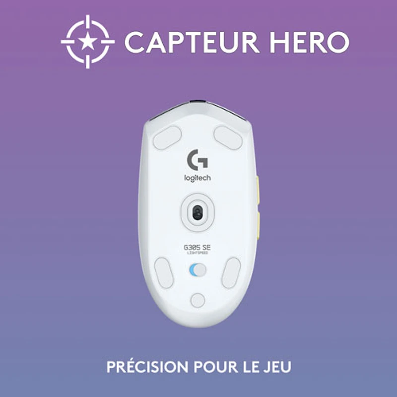 Ensemble avec casque d'écoute sans fil G435 SE de Logitech et souris de jeu G305 SE