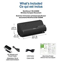 Epson WorkForce ES-C320W Wireless Document Scanner
