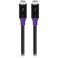 Insignia 1m (3.3 ft.) Braided Thunderbolt 4 USB-C to USB-C Cable (NS-PC3T433B23-C) - Black