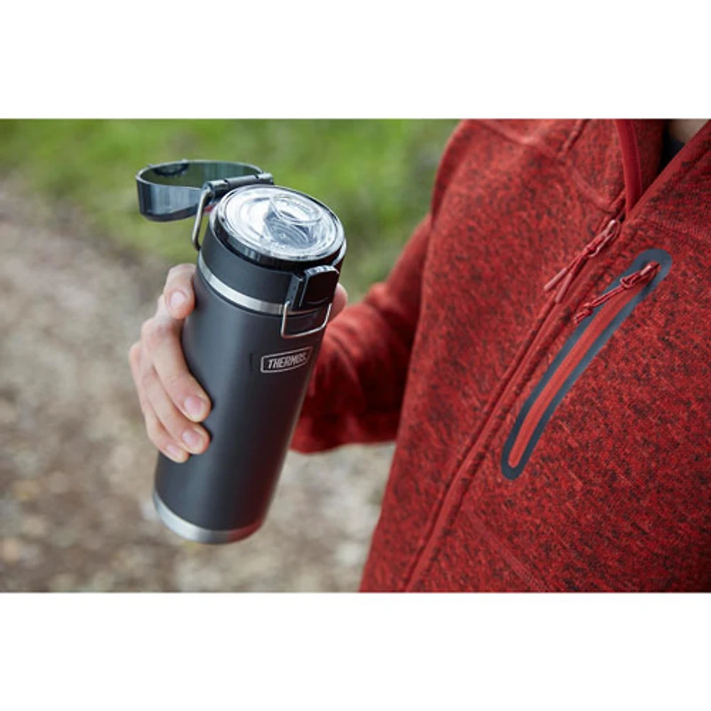 Tasse de voyage en acier inoxydable de 710 ml (24 oz) de Thermos - Noir