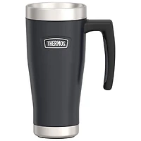 Tasse de voyage en acier inoxydable de 470 ml (15,89 oz) de Thermos - Noir