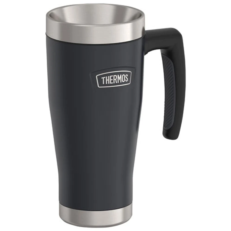 Tasse de voyage en acier inoxydable de 470 ml (15,89 oz) de Thermos - Noir