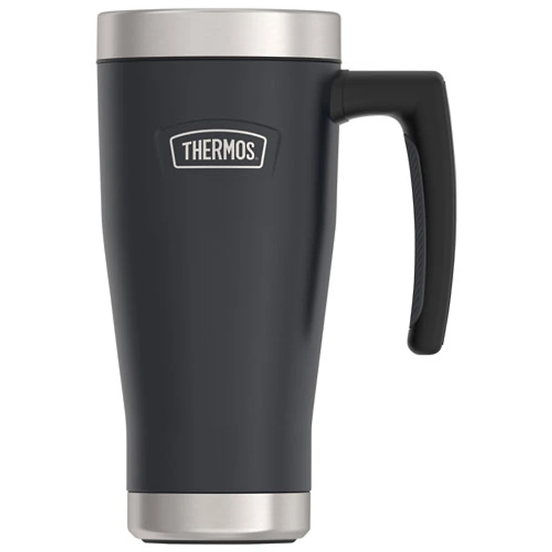 Tasse de voyage en acier inoxydable de 470 ml (15,89 oz) de Thermos - Noir