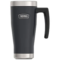 Tasse de voyage en acier inoxydable de 470 ml (15,89 oz) de Thermos - Noir