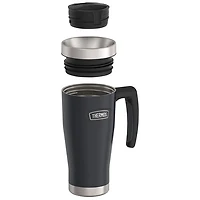 Tasse de voyage en acier inoxydable de 470 ml (15,89 oz) de Thermos - Noir
