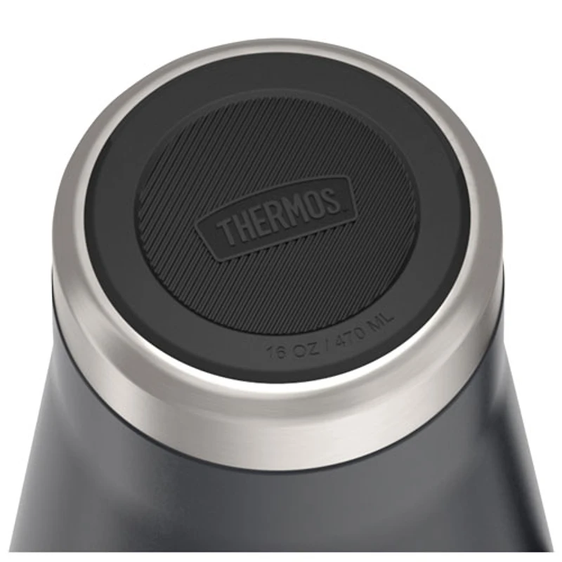 Tasse de voyage en acier inoxydable de 470 ml (15,89 oz) de Thermos - Noir