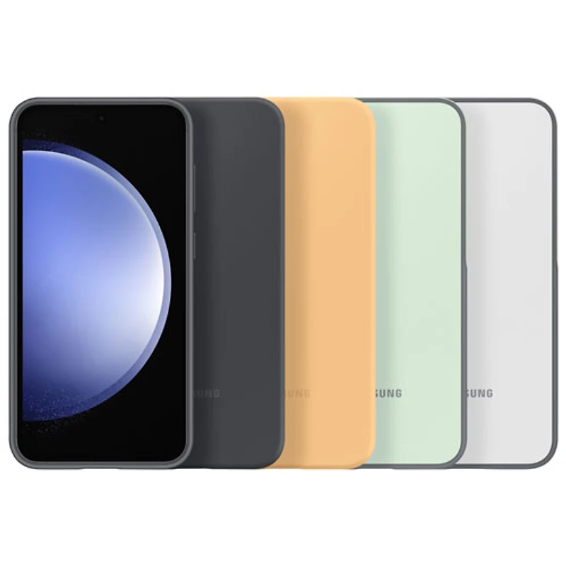 Samsung Silicone Fitted Soft Shell Case for Galaxy S23FE - White