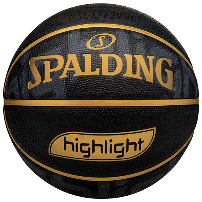 Ballon de basketball de 29,5 po Highlight de Spalding (84731CE) - Noir