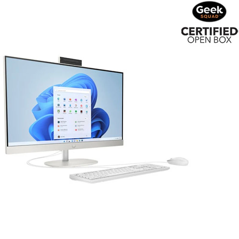 Boîte ouverte - Ordinateur tout-en-un de 27 po de HP (Ryzen 5 7520U d'AMD/SSD 512 Go/RAM 16 Go/Windows 11)