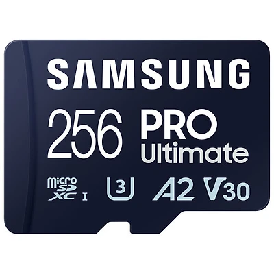 Carte mémoire microSD de 200 Mo/s de 256 Go PRO Ultimate de Samsung