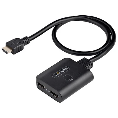 Répartiteur HDMI à 2 ports de StarTech (HDMI-SPLITTER-4K60UP) - Noir