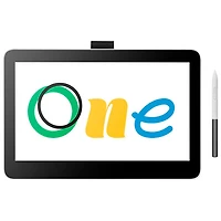 Wacom One Pen Display 13" Graphic Tablet with Touch (DTH134W0A) - White