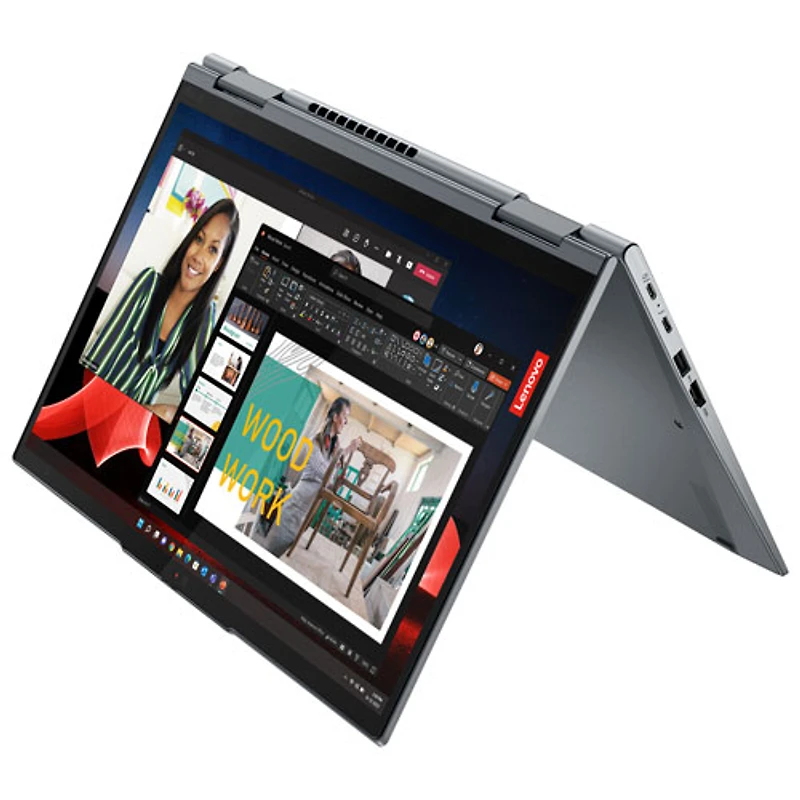 Portable à écran tactile de 14 po ThinkPad X1 Yoga Gen 8 de Lenovo - Gris tempête (Core i5 d'Intel/SSD 256 Go/RAM 16 Go) - Français