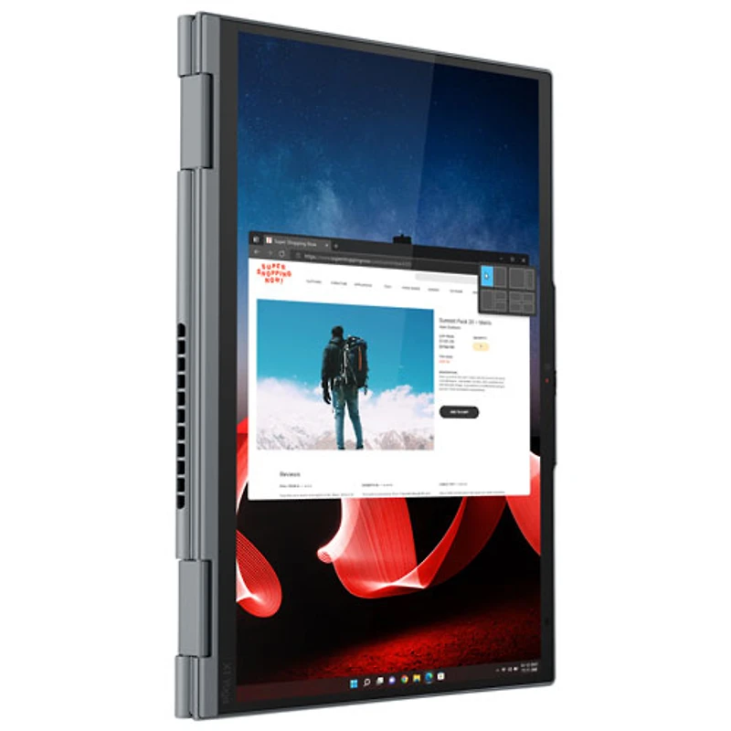 Portable à écran tactile de 14 po ThinkPad X1 Yoga Gen 8 de Lenovo - Gris tempête (Core i5 d'Intel/SSD 256 Go/RAM 16 Go) - Français