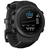 Montre intelligente Bluetooth de 48 mm MARQ Athlete (Gen 2) Carbon Edition de Garmin pour la course - Noir