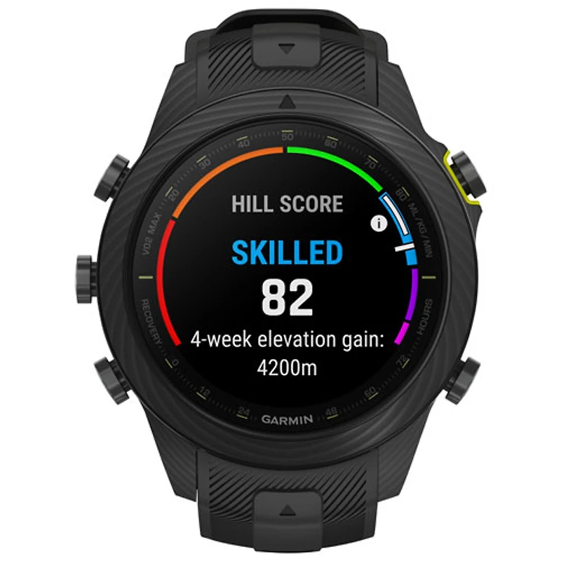 Montre intelligente Bluetooth de 48 mm MARQ Athlete (Gen 2) Carbon Edition de Garmin pour la course - Noir
