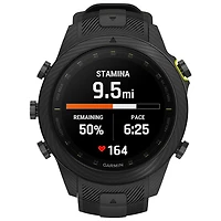 Montre intelligente Bluetooth de 48 mm MARQ Athlete (Gen 2) Carbon Edition de Garmin pour la course - Noir