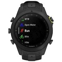 Montre intelligente Bluetooth de 48 mm MARQ Athlete (Gen 2) Carbon Edition de Garmin pour la course - Noir