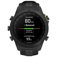 Montre intelligente Bluetooth de 48 mm MARQ Athlete (Gen 2) Carbon Edition de Garmin pour la course - Noir