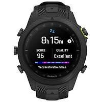 Montre intelligente Bluetooth de 48 mm MARQ Athlete (Gen 2) Carbon Edition de Garmin pour la course - Noir
