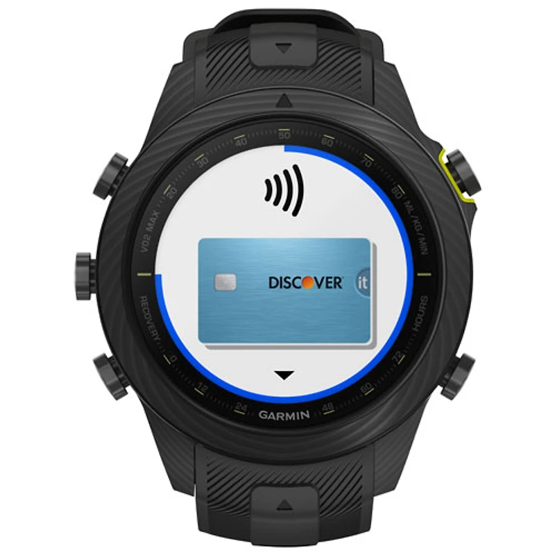Montre intelligente Bluetooth de 48 mm MARQ Athlete (Gen 2) Carbon Edition de Garmin pour la course - Noir