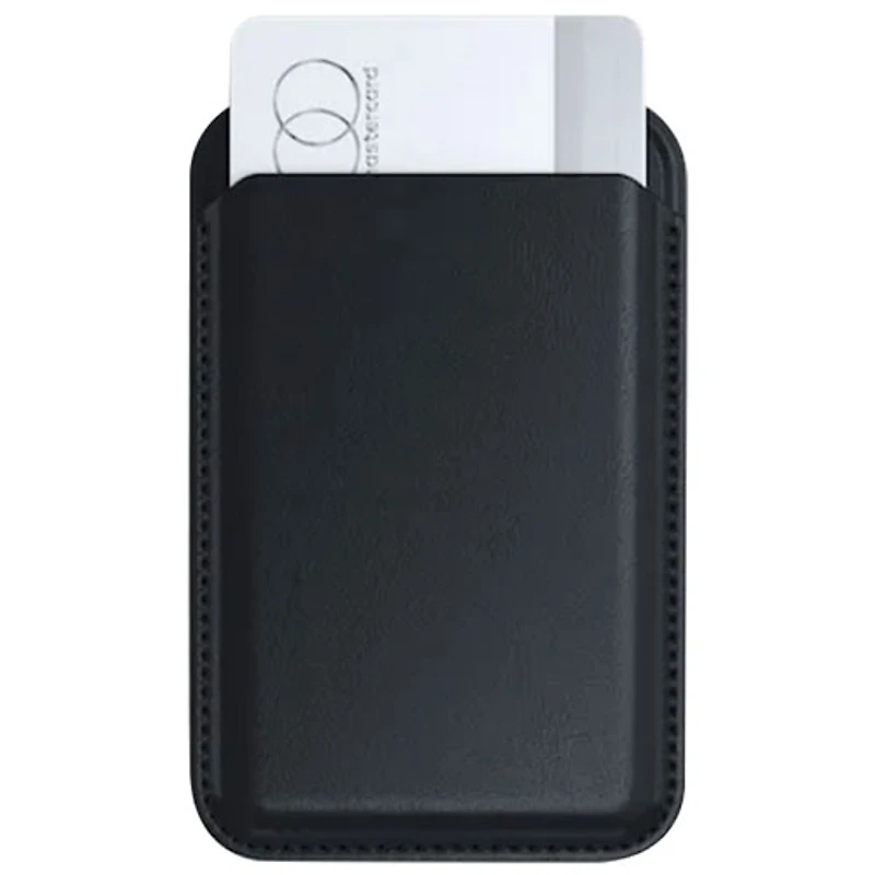 Satechi Vegan-Leather Magnetic Wallet Stand with MagSafe - Black
