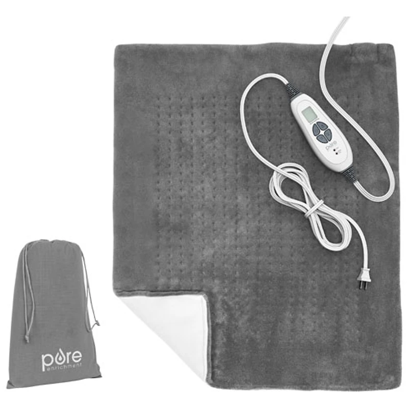 PureRelief Deluxe Heating Pad - XXL - Grey