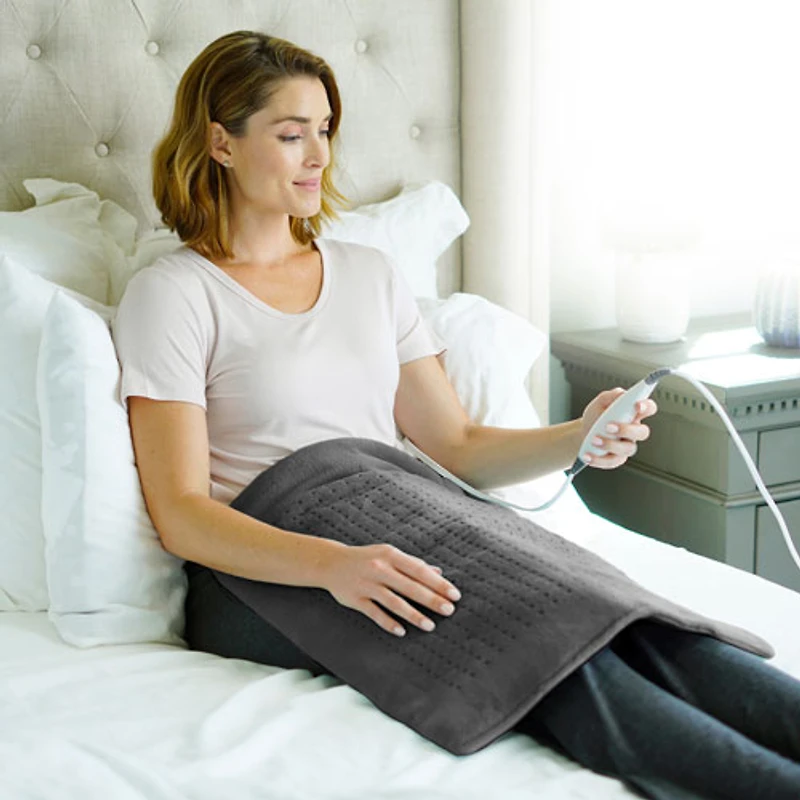 PureRelief Deluxe Heating Pad - XXL - Grey