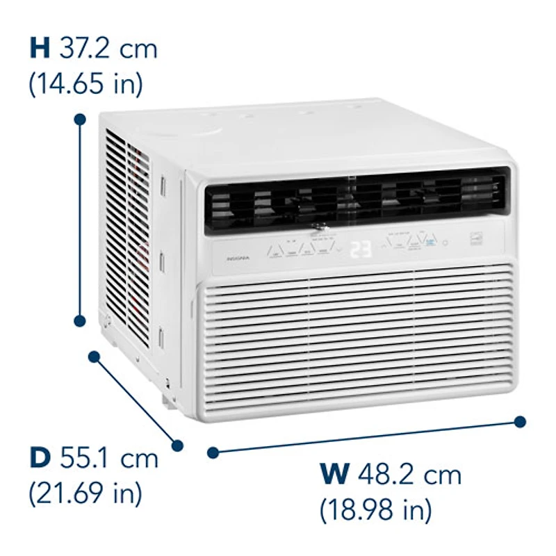 Climatiseur de fenêtre d'Insignia - 12 000 BTU (NS-AC12WWH5-C) - Blanc/Gris - Exclusivité Best Buy