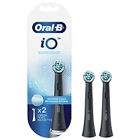 Têtes de brosse de rechange iO Series Ultimate Clean d'Oral-B (iO RB CB-2) - Paquet de 2 - Noir