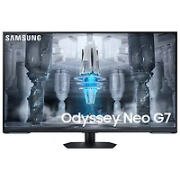 Moniteur de jeu FreeSync DEL VA Ultra HD 4K 144 Hz de 43 po Odyssey Neo G7 de Samsung avec temps de réponse de 1 ms gris à gris (LS43CG702NNXZA) - Noir