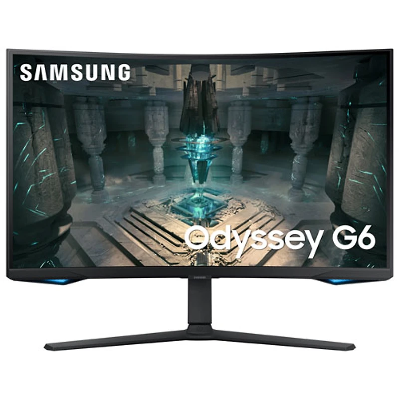 Samsung Odyssey G6 27" QHD 240Hz 1ms GTG Curved VA LED FreeSync Gaming Monitor (LS27BG652ENXGO) - Black