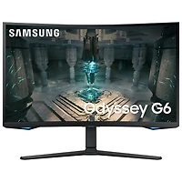 Samsung Odyssey G6 27" QHD 240Hz 1ms GTG Curved VA LED FreeSync Gaming Monitor (LS27BG652ENXGO) - Black