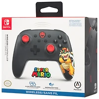 Manette de jeu sans fil King Bowser de PowerA pour Nintendo Switch - Noir