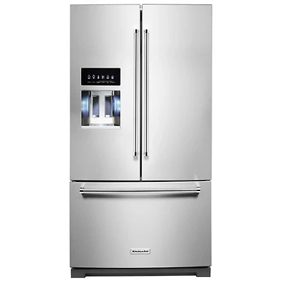 Open Box - KitchenAid 36" 27 Cu Ft French Door Refrigerator (KRFF577KPS) -Stainless Steel -Perfect Condition