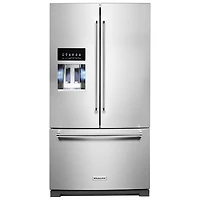 Open Box - KitchenAid 36" 27 Cu Ft French Door Refrigerator (KRFF577KPS) -Stainless Steel -Perfect Condition