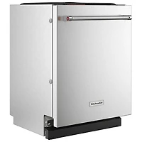 Lave-vaisselle encastrable 24 po 39 dB avec cuve inox et 3e panier de KitchenAid (KDTF924PPS) - Inox