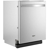 Lave-vaisselle encastrable 24 po 44 dB avec cuve inox et 3e panier de Whirlpool (WDT550SAPZ) - Inox