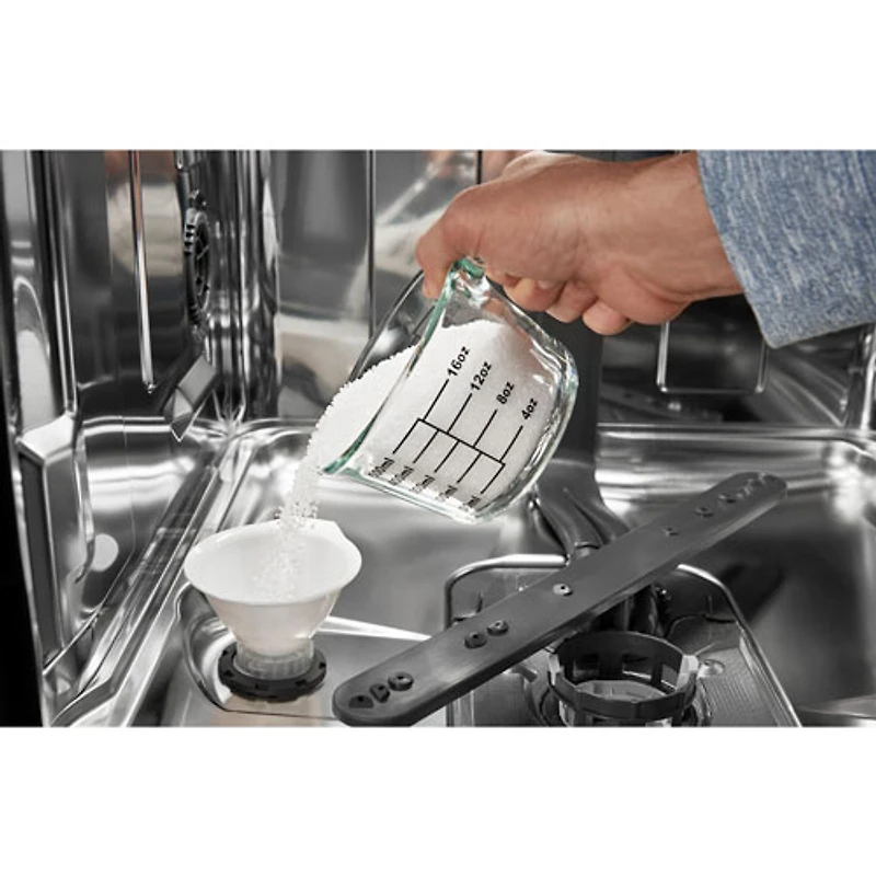 Lave-vaisselle encastrable 24 po 44 dB avec cuve inox et 3e panier de Whirlpool (WDT550SAPZ) - Inox