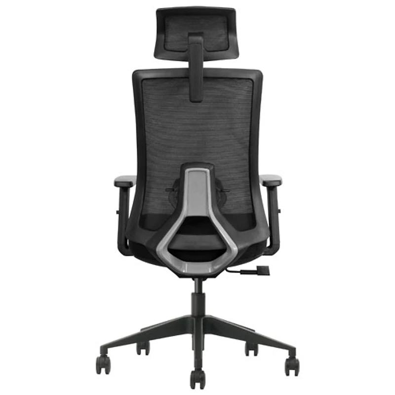 Fauteuil de bureau ergonomique en filet à dossier haut de Kopplen - Noir