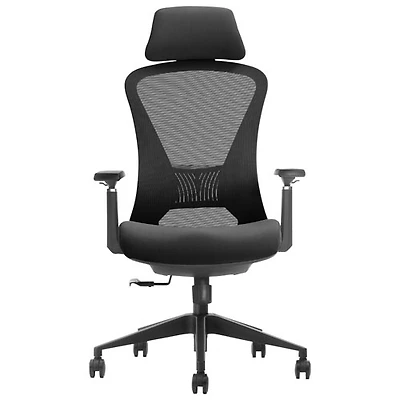 Fauteuil de bureau ergonomique en filet à dossier haut Premier de Kopplen - Noir
