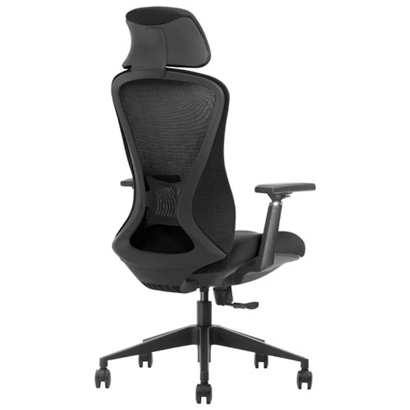 Fauteuil de bureau ergonomique en filet à dossier haut Premier de Kopplen - Noir