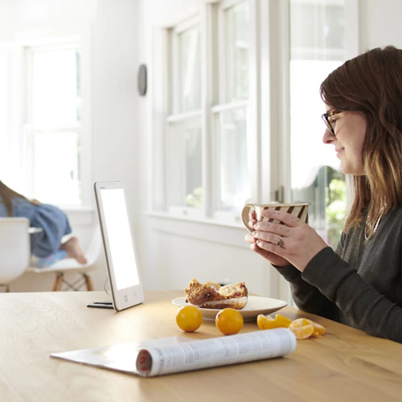 Lampe de luminothérapie HappyLight Touch de Verilux - Blanc