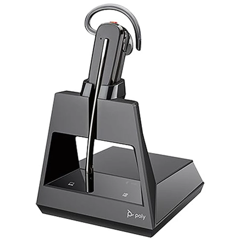 Système avec casque d'écoute sans fil Poly Voyager 4245 de HP - Noir