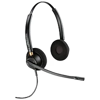 Casque d'écoute avec fil à suppression du bruit Poly EncorePro 520 de HP - Noir